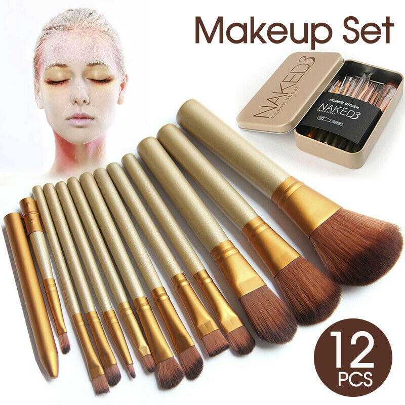 12Pcs Eyeshadow Brushes Set Powder Foundation Lip Cosmetic Make Up ...