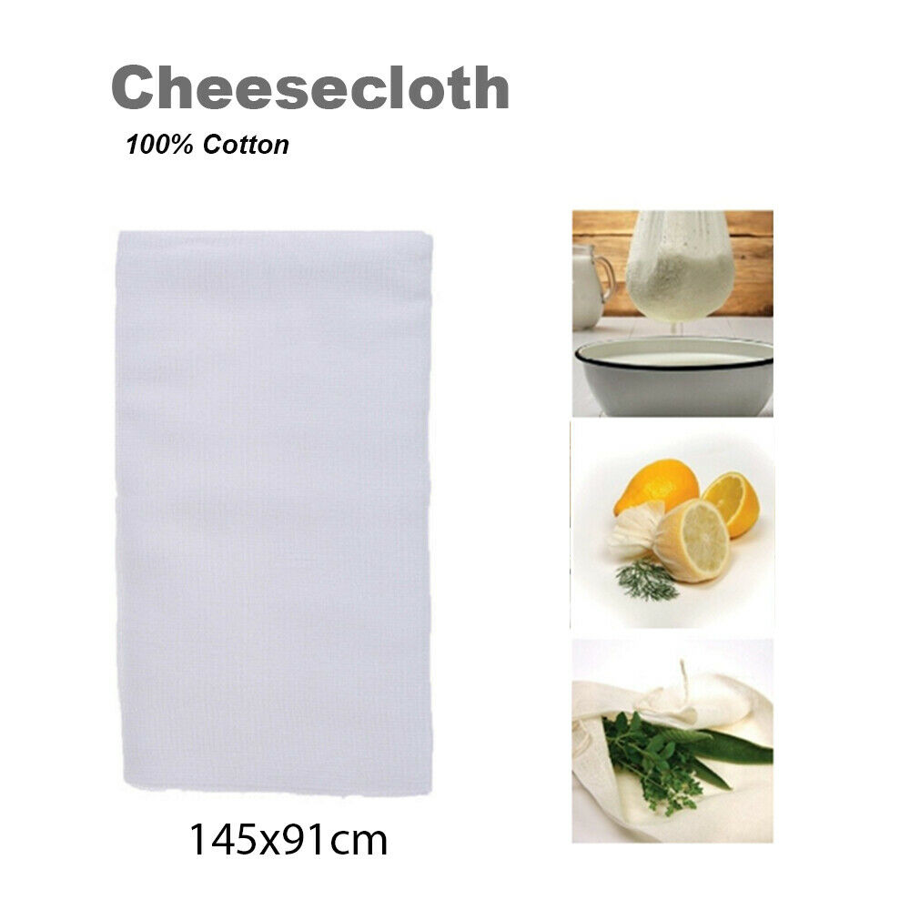 100% Cotton Cheesecloth White 2 Yards Reusable Great Filter Strainer for Cheese