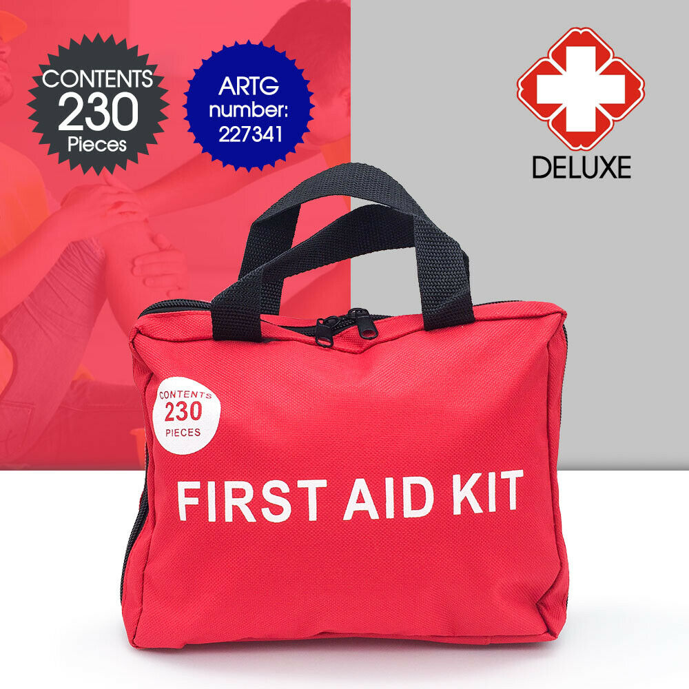 230 PCS Emergency First Aid Kit Medical Travel Set Workplace Family Safety AU
